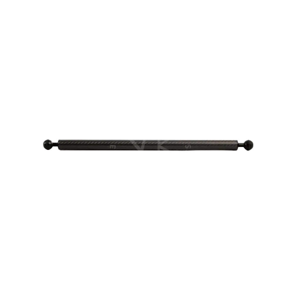 Carbon arm black carbon fiber textured bar with polished spherical end caps for enhanced grip and durability