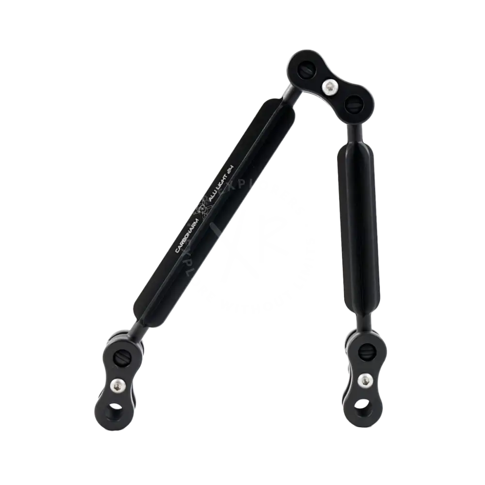Black carbon arm all lift 84 gas spring with matte finish and precision aluminum joints from aluminum arms standard kits