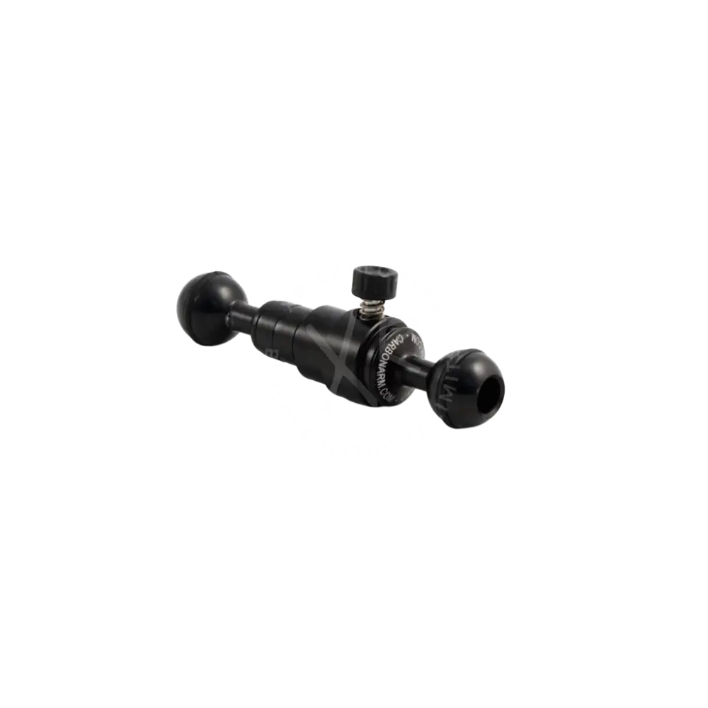 Black carbon fiber quick release carbon arms camera mount with two spherical ends and central adjustment knob