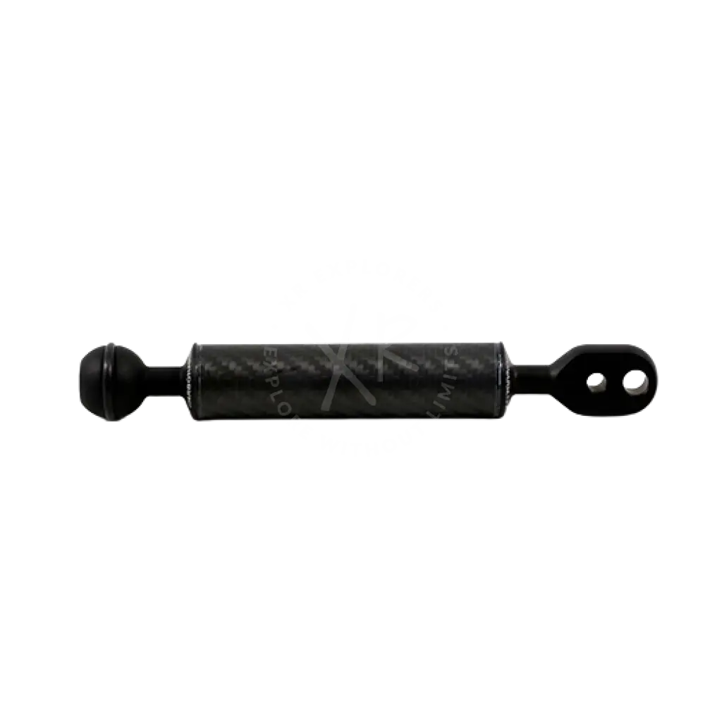 Black carbon fiber carbonarm universal ball shock absorber with spherical end cap and mounting bracket