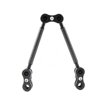 Black carbon arm slim kit adjustable camera tripod leg with textured grip and silver screws