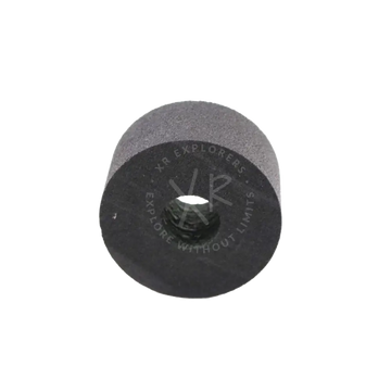 Black cylindrical rubber floating ring 125g bushing with central hole for vibration isolation and cushioning