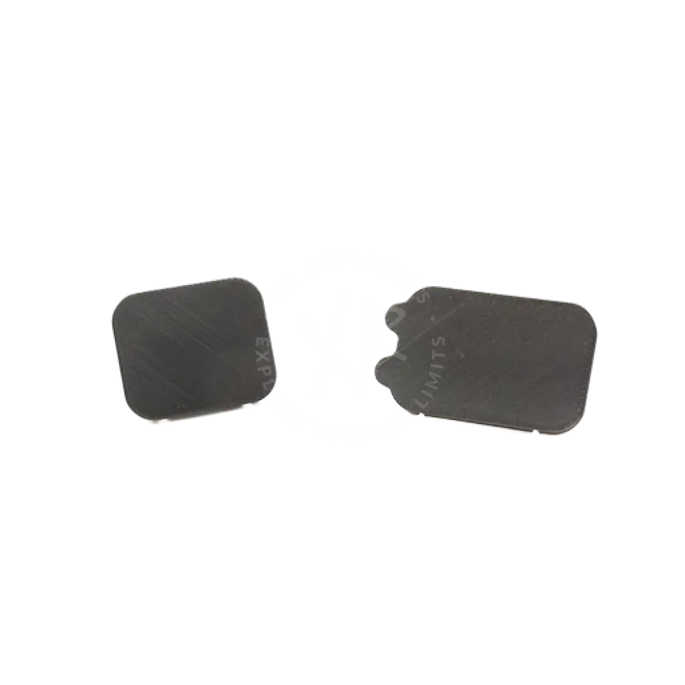 Black rectangular matte phone case with rounded edges for protection cups for action cam housing back side view