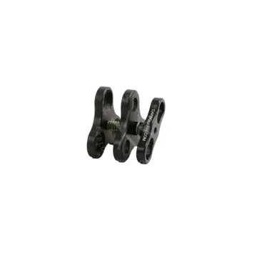 Black carbon fiber triple clamp diving clamp with spring mechanism and engraved branding