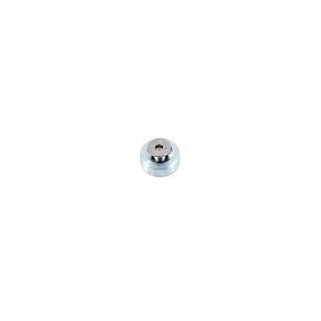 Silver metallic zinc spare screw with hexagonal head and threaded shaft for durable fastening applications