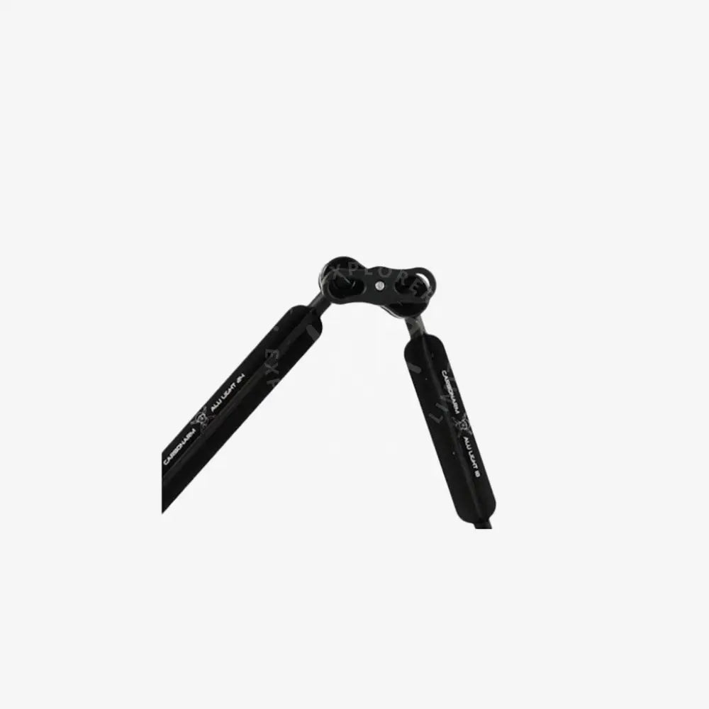Black metal door closer with sleek industrial design and engraved branding for aluminum arms standard kits