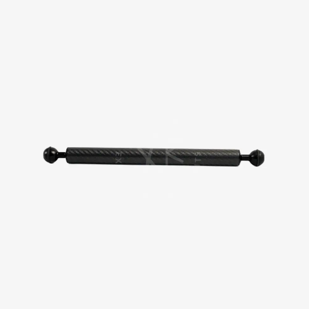 Black carbon fiber rod with spherical end caps for durable support in the carbon arm product
