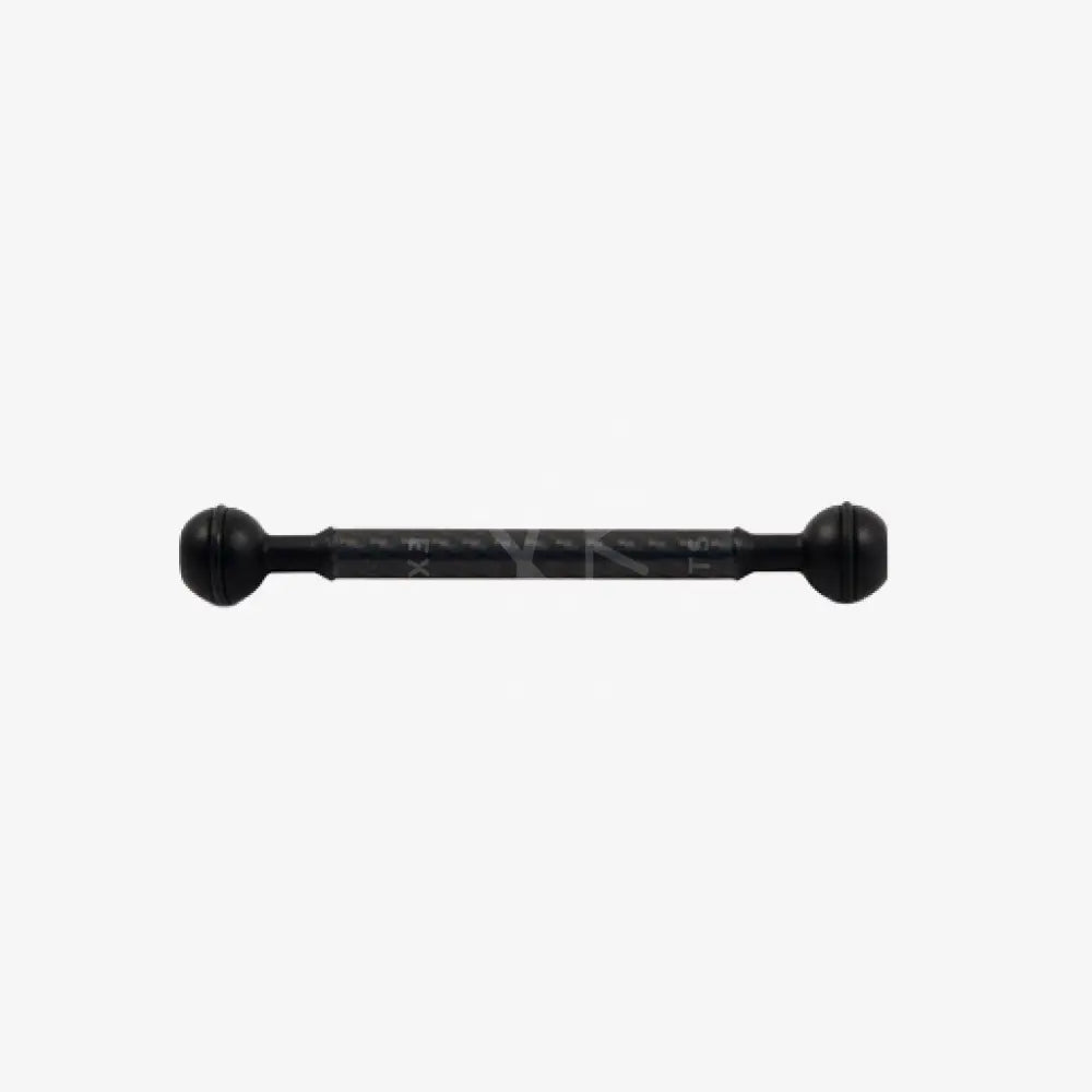 Black metal carbon arm slim barbell with spherical ends for durable and stylish body piercing use