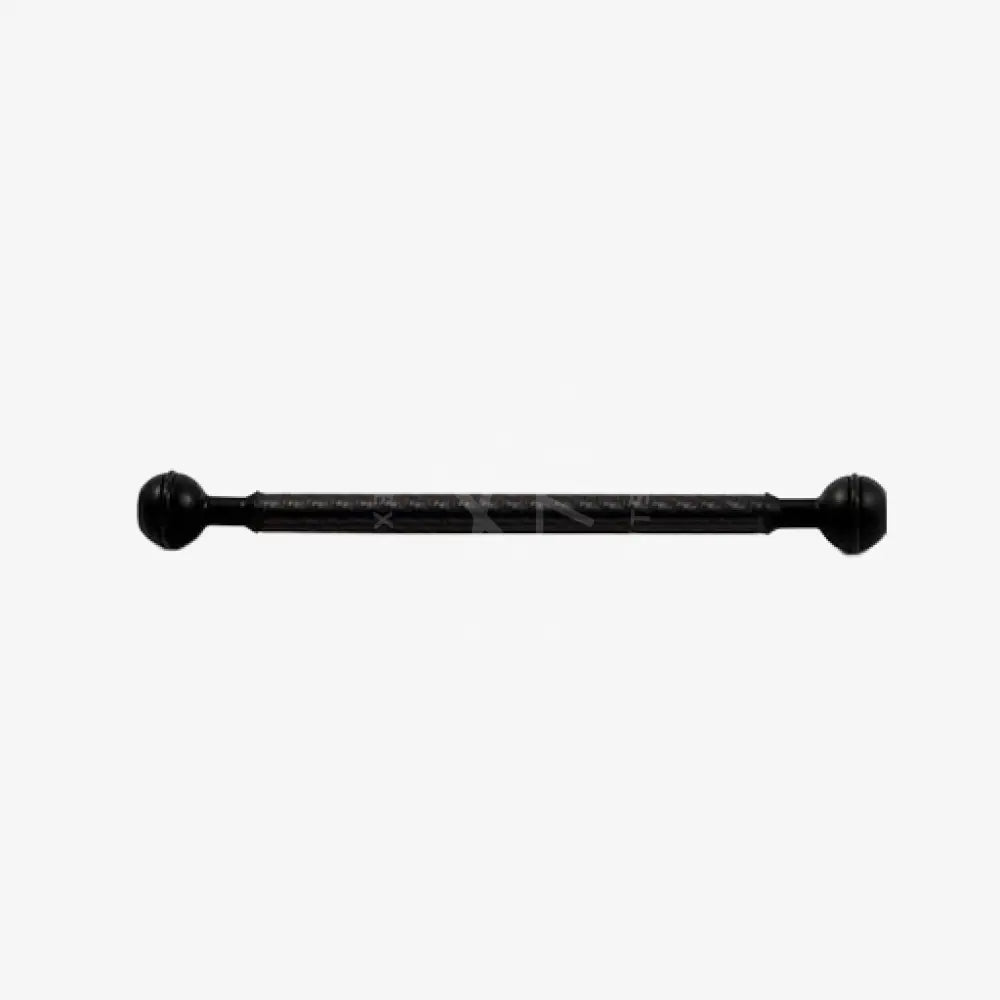 Black textured carbon arm slim bar with spherical ends for enhanced grip and durability