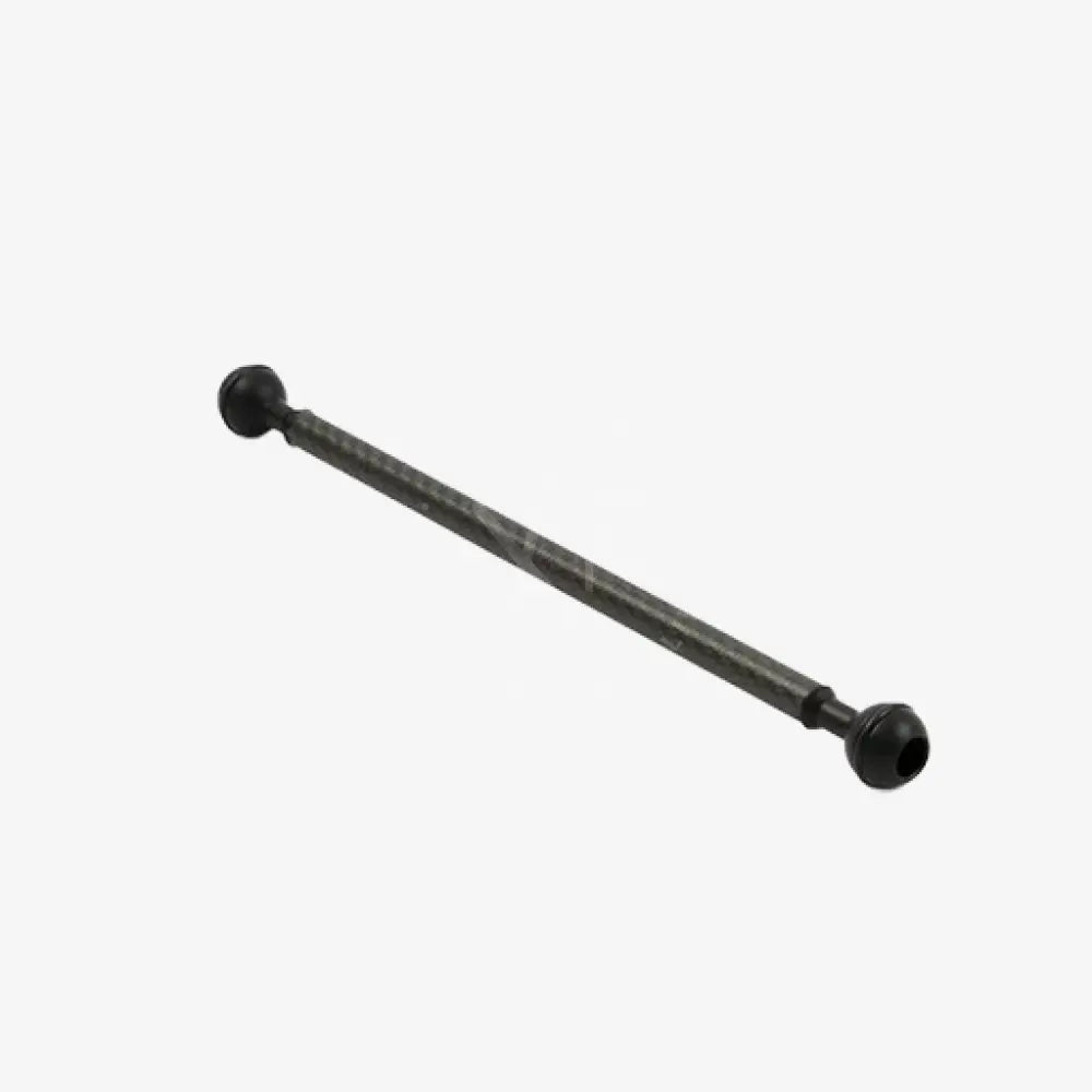 Black metal slim carbon arm bar with spherical ends for sleek durable support in modern design