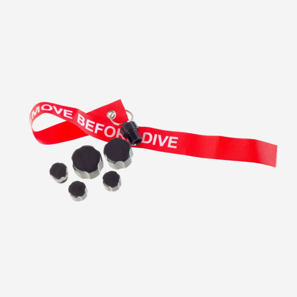 Complete set of 6 protective caps for CCR Liberty rebreather transport in Kuwait