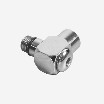 Divesoft High Pressure 90 degree elbow adapter for regulator streamlining in Kuwait