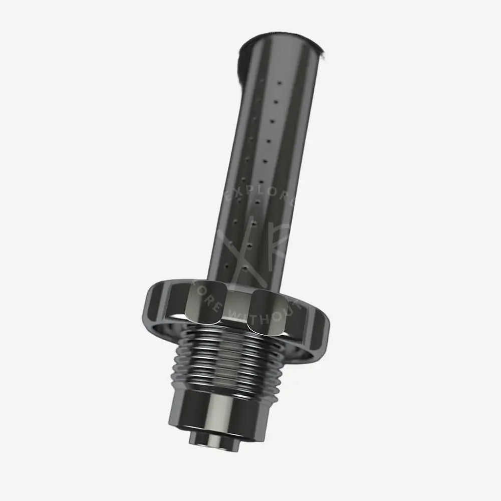 Close up of Divesoft Silencer screwed into DIN G5/8 valve in Oman