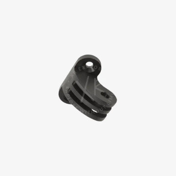 Black plastic camera mount enc attachment base with three horizontal ridges and central screw hole visible