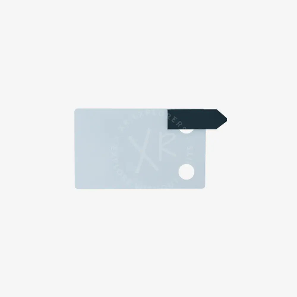 Light blue rectangular protective foil envelope with a dark gray arrow-shaped flap for ENC Screen protection
