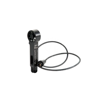 Black enc speed sensor seacraft wind direction sensor with sleek metallic finish and coiled cable back side view