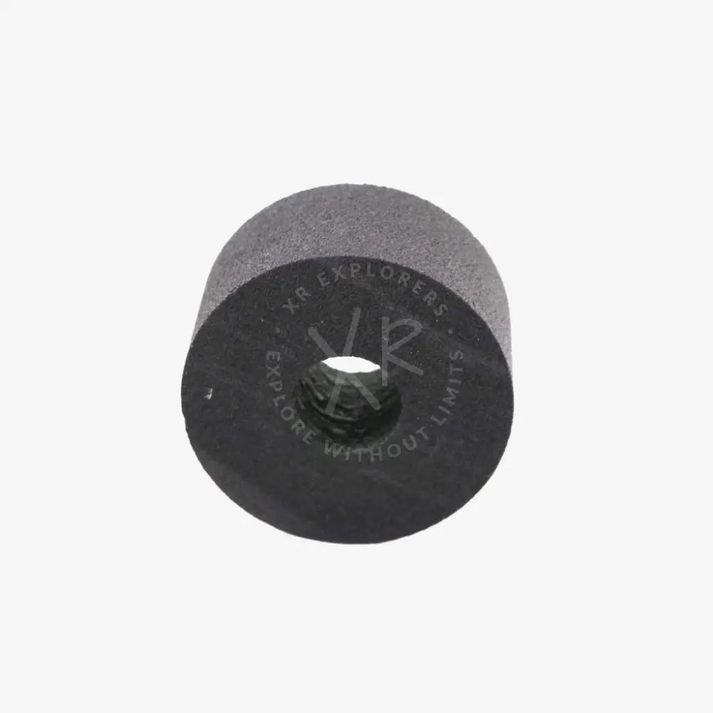 Black cylindrical rubber floating ring 125g bushing with central hole for vibration isolation and cushioning