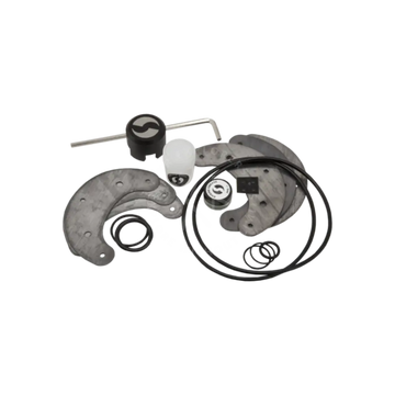 Black and silver mechanical brake kit with branded components for future 160 mm dpv spare parts set