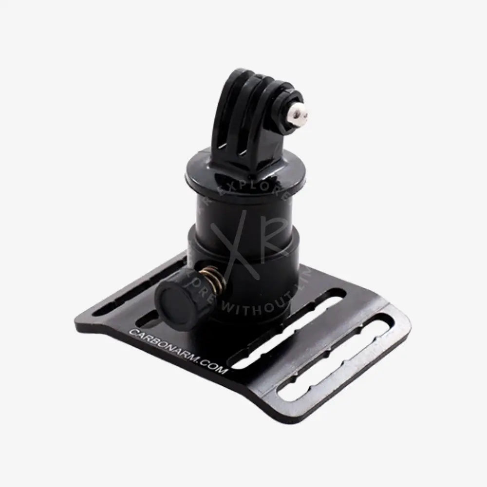 Black carbon fiber goPRO kit buckle with adjustable arm and quick release gopro-style mounting head