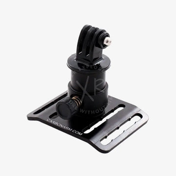 Black carbon fiber goPRO kit buckle with adjustable arm and quick release gopro-style mounting head