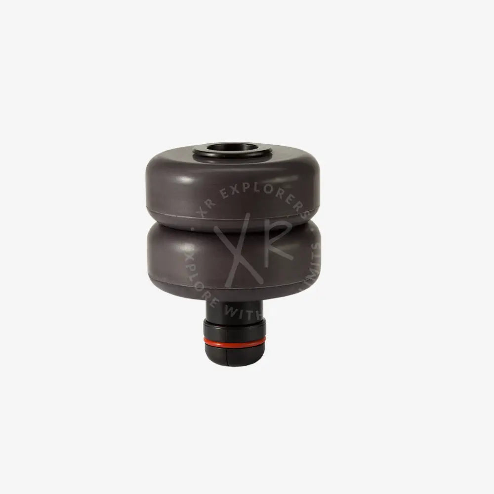 Dark gray two-tiered air compressor tank with black base and red accent ring for gps float type b to mount gps receiver