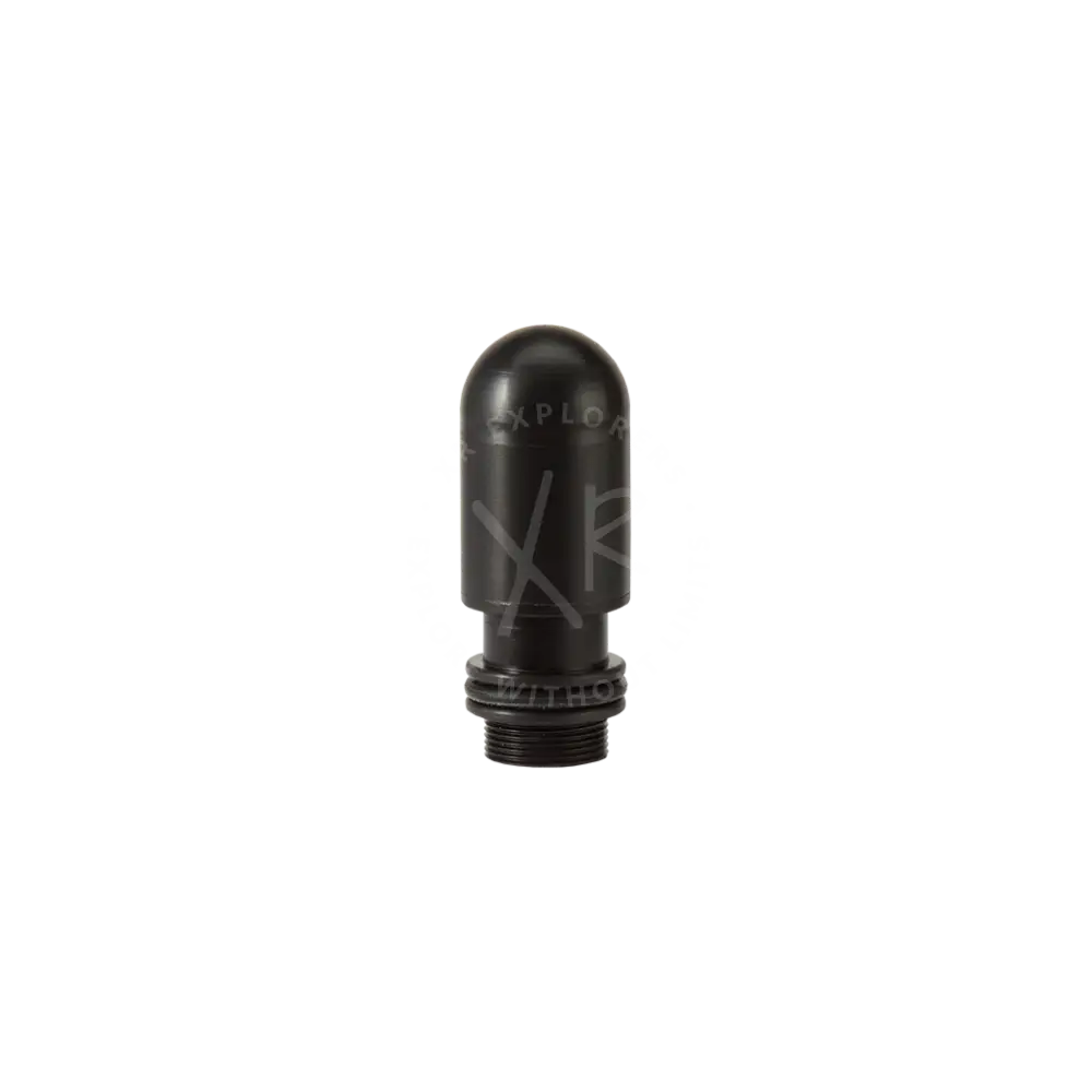 Gps module type b black matte cylindrical nozzle with threaded base for secure antenna connection