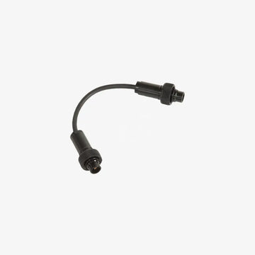 Black flexible gps type b connecting cable with two threaded metal connectors on each end for secure connections