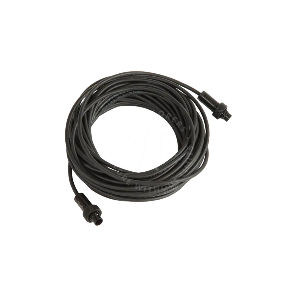 Black coiled gps type b connecting cable with two black connector ends for reliable device connection