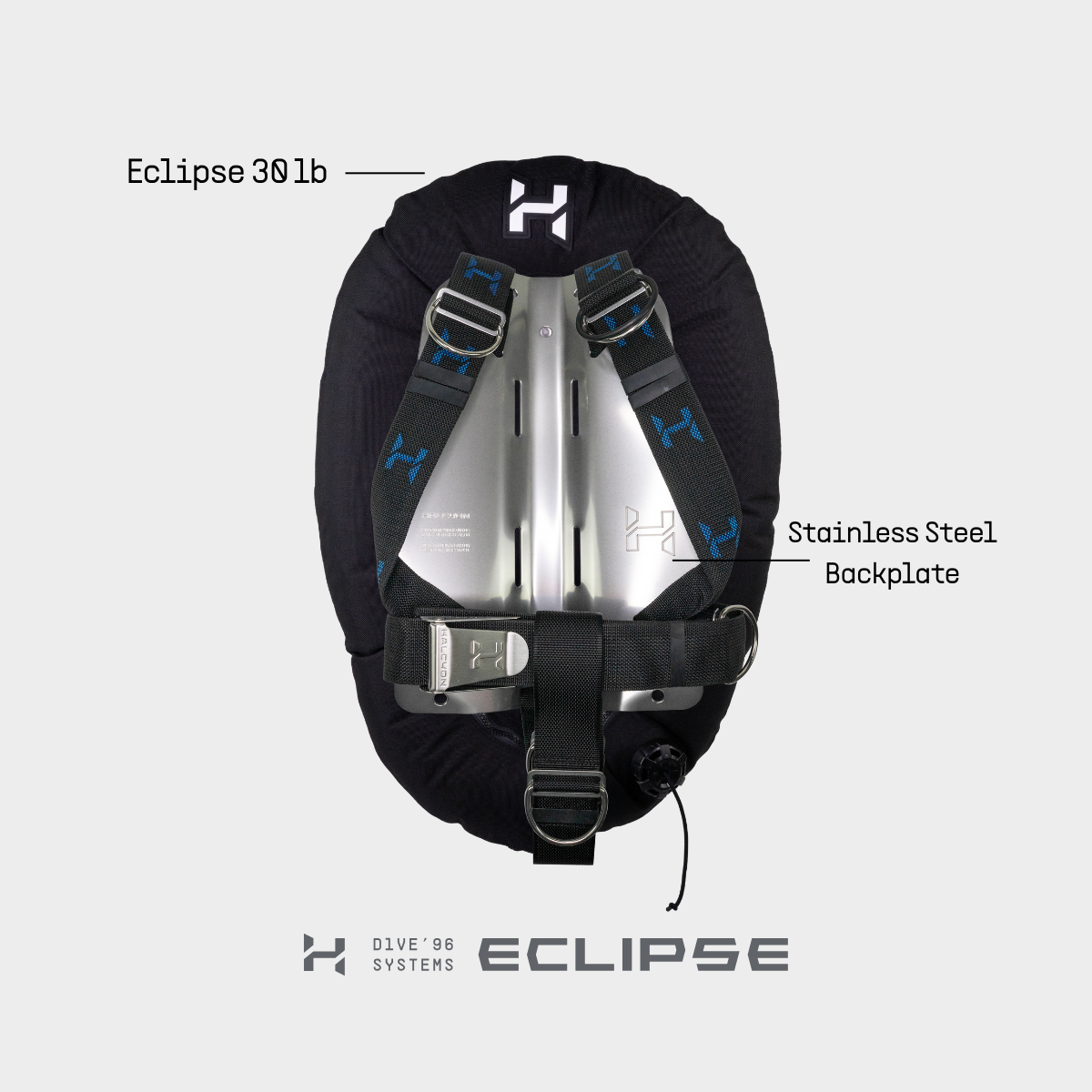 Halcyon Deluxe Single Cylinder BC System – Cinch™ Harness (Eclipse or Era Wing)