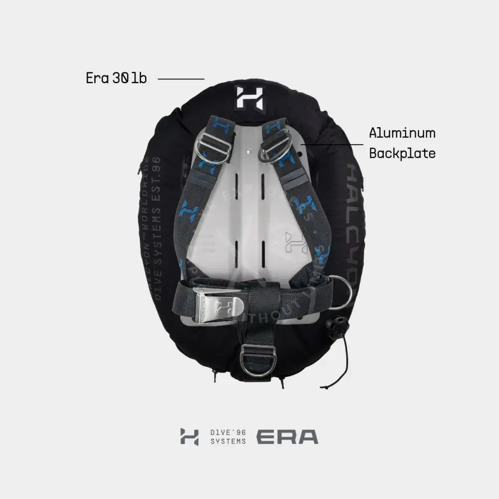 Halcyon ERA Aluminum Single Cylinder BC System - Small / Deluxe (Shoulder padding + Cinch + Canister buckle) Systems
