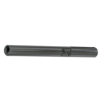 A silver-colored metal long hose stick for diving, with the Halcyon logo engraved on one end.