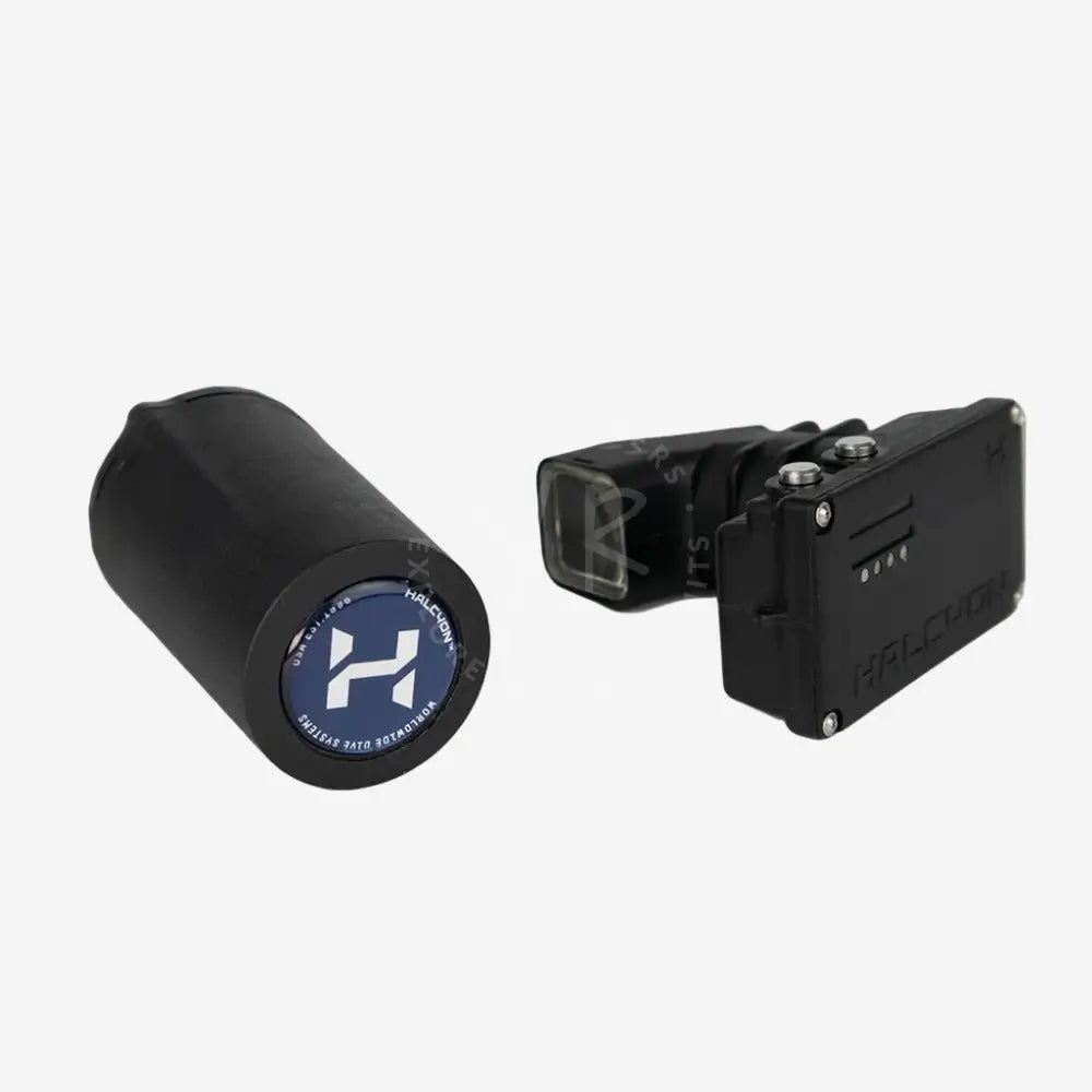 two black halcyon symbios device the HUD and tank pod (transmitter)