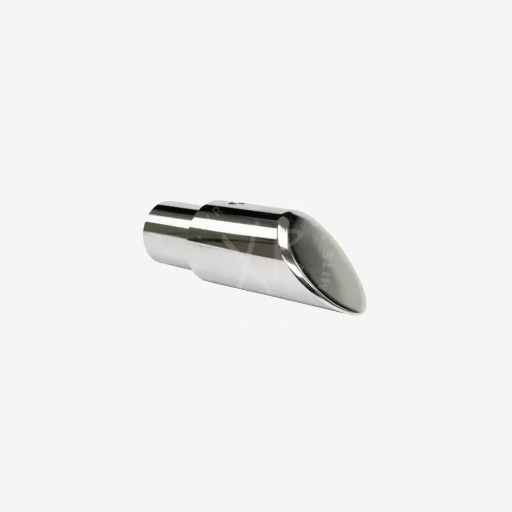Shiny chrome finished stainless steel halcyon vector pro fin weight with sleek tapered exhaust tip design