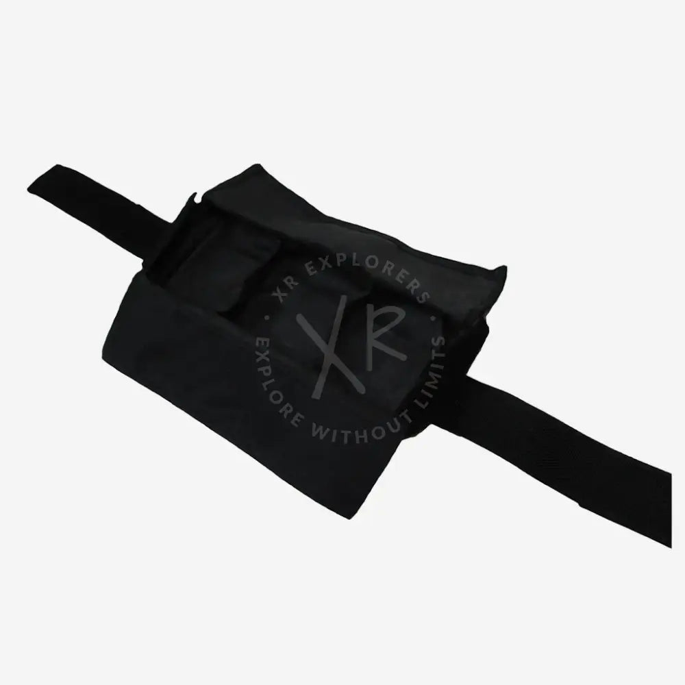 Black halcyon zero gravity weight pouch with adjustable straps and three padded compartments for diving