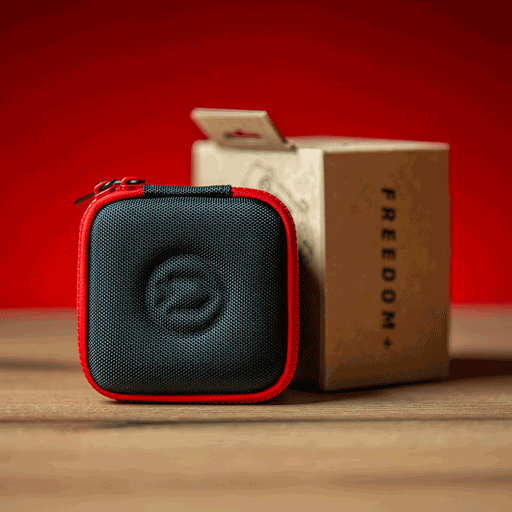 Technical diver wearing Divesoft computer with vibrating alarms over drysuit in Saudi Arabia