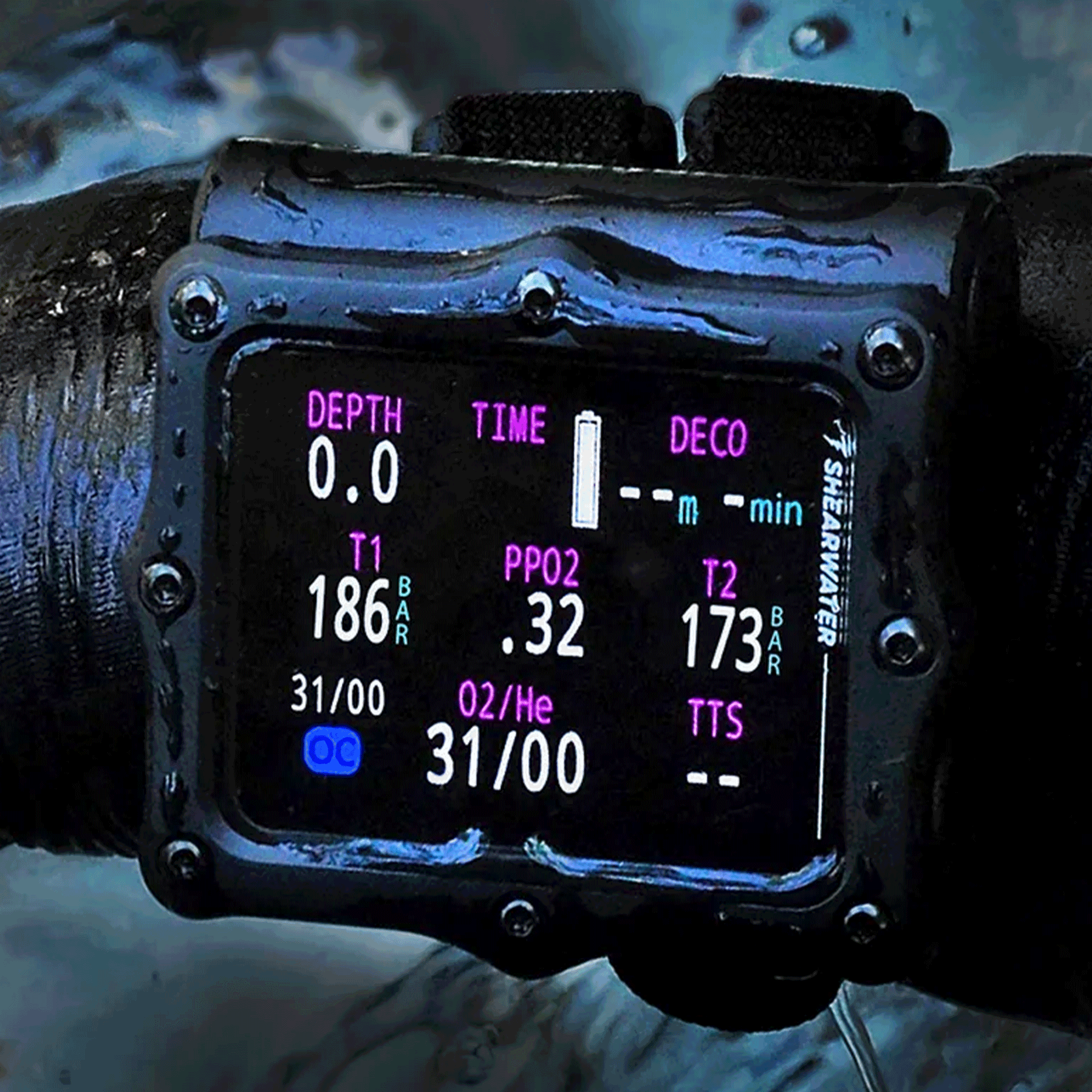 كمبيوتر الغوص Shearwater Perdix 3 | دمج الهواء (Air Integrated)