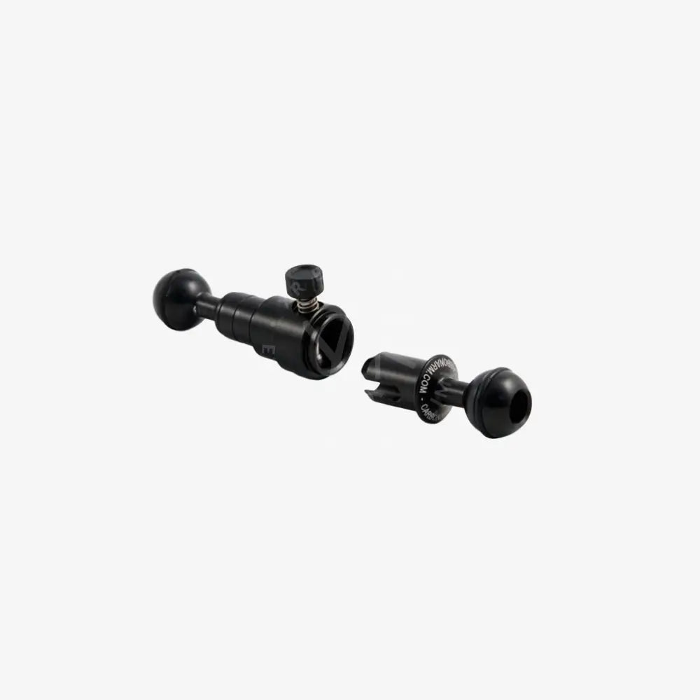 Black quick release carbon arms magnetic ball mount adapter with textured knob and spherical ends