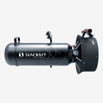 Seacraft GHOST 2000 underwater diver propulsion vehicle, black in color with a cylindrical body and a visible brand logo.