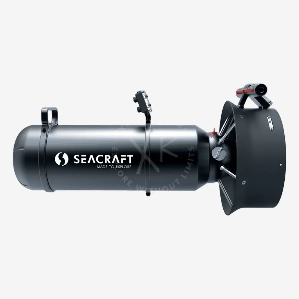 Seacraft GHOST 2000 underwater diver propulsion vehicle, black in color with a cylindrical body and a visible brand logo.