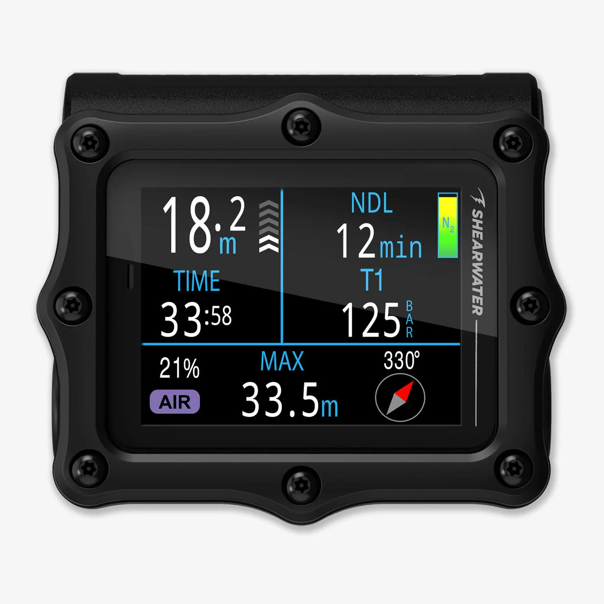 Shearwater Perdix 3 Dive Computer | Air Integrated - Black - Computers