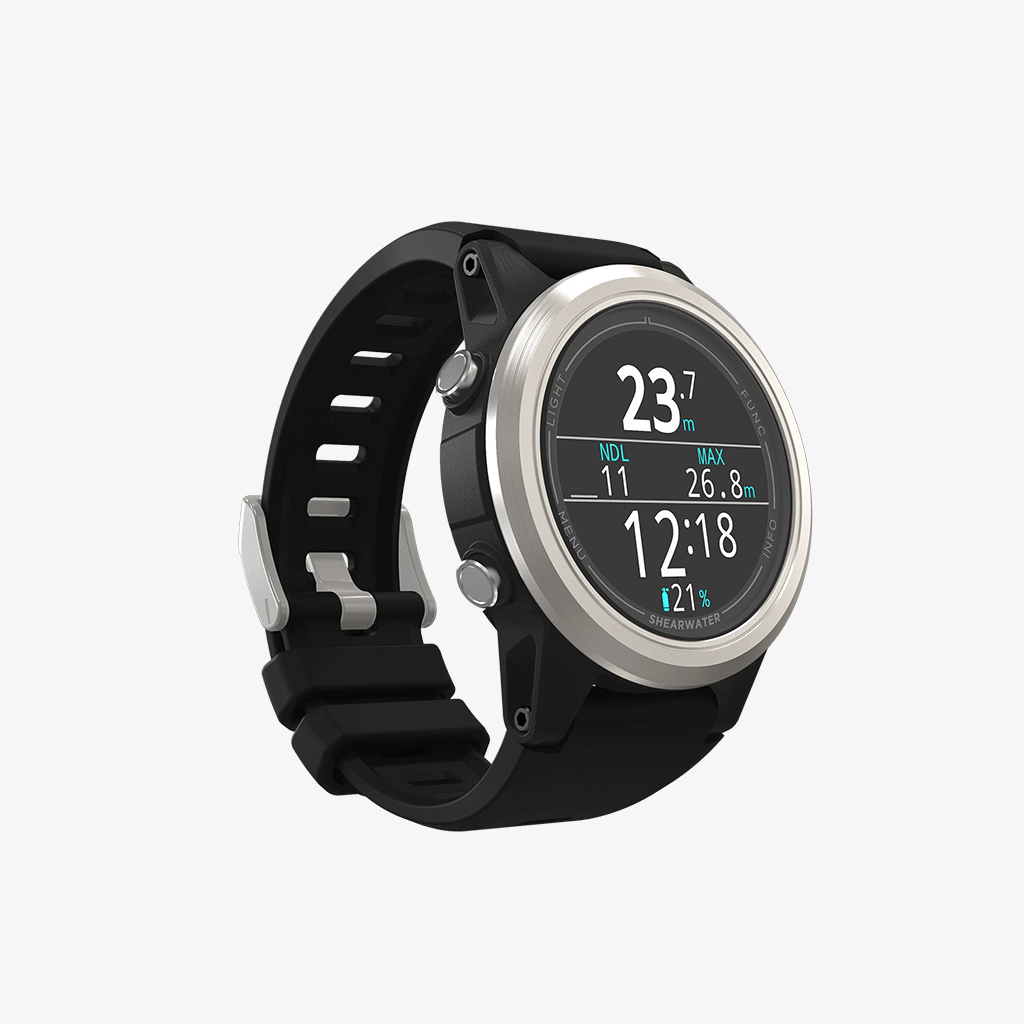 Bright 1.3" AMOLED display on the Shearwater Tern - Available in Kuwait