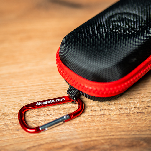 Smartphone screen showing Divesoft App interface analyzing Nitrox 32 mix