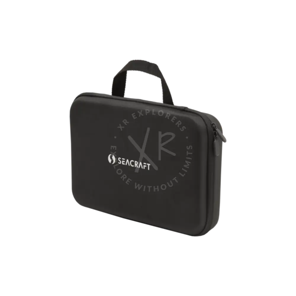 Black seacraft soft transport case with top handle and zipper closure for easy and secure carrying
