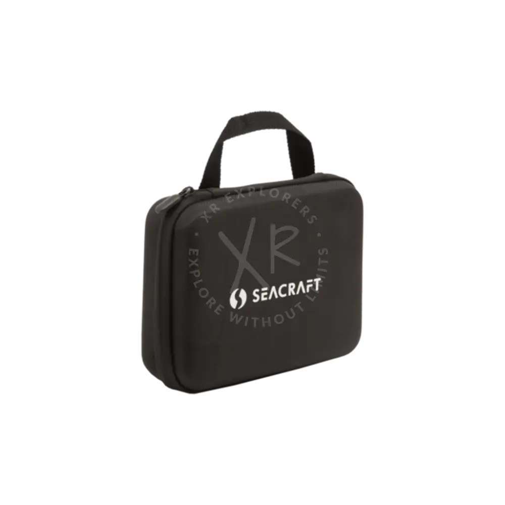 Black seacraft soft transport case with top handle and zipper closure for easy carrying and protection