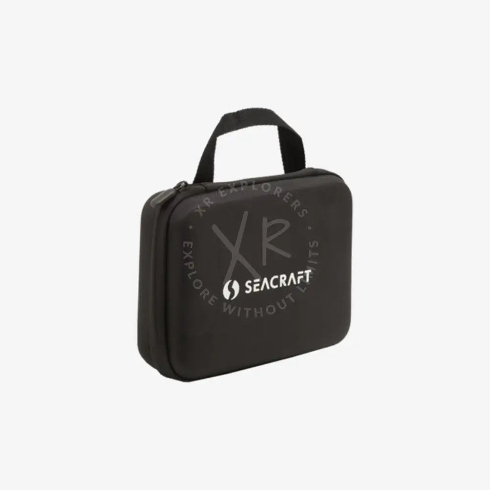 Black seacraft soft transport case with top handle and zipper closure for easy carrying and protection
