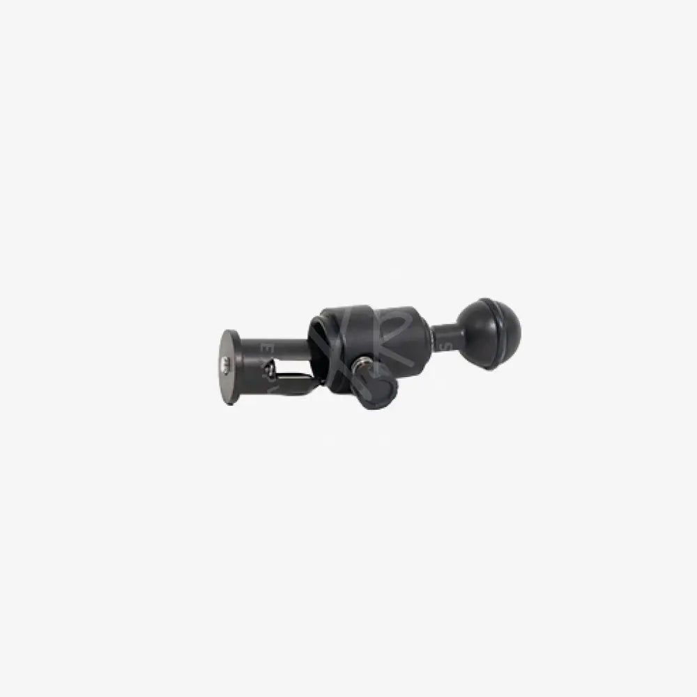 Black universal camera mount adapter with adjustable ball joint and threaded end for starting ball with quick release