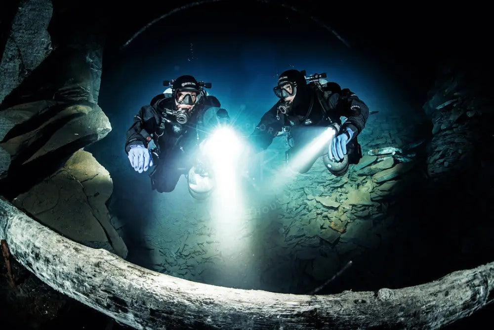 Diver practicing precise buoyancy control and hovering drills in Saudi Arabia KSA